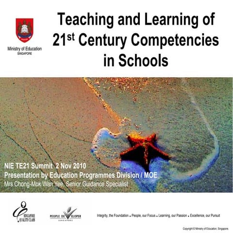 Teaching and Learning of 21st-century Competencies in Schools 