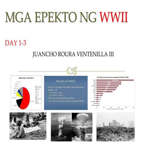 Epekto ng WWII: Pagkasugat at Pagkamatay ng Maraming Tao COT-RPMS Aligned