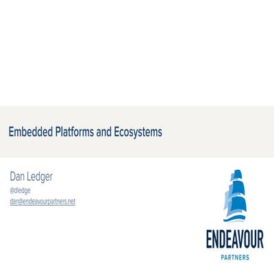 Embedded Platforms and Ecosystems 2015