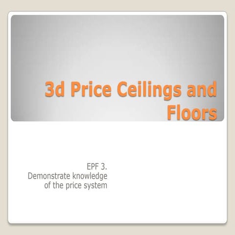 Epf3d price ceilings and floors