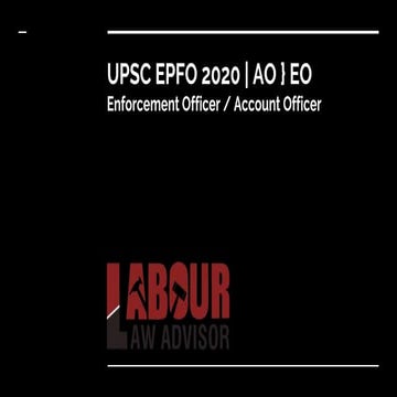 UPSC EPFO RECRUITMENT EXAM 2020
