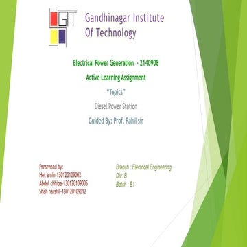 diesel power station