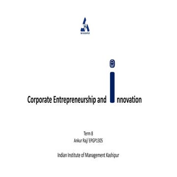 Innovative solutions_AnkurRaj EPGP IIM Kashipur