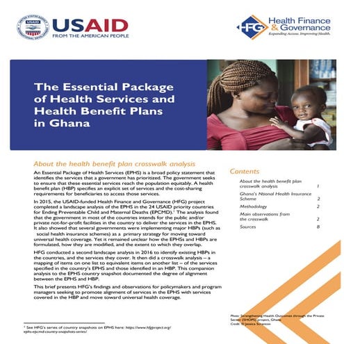 Essential Package of Health Services and Health Benefit Plans Mapping ...