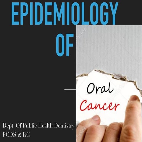 Epidemiology of oral cancer
