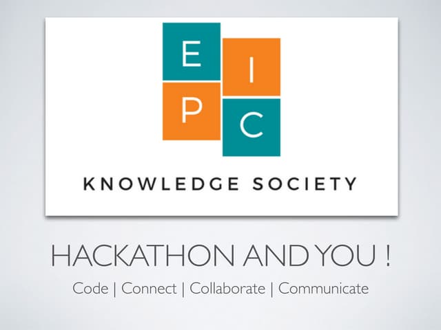EPIC Knowledge Society Hackathons - Creative Concepts