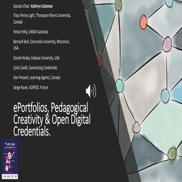 Epic2016 Symposia Prompts: ePortfolios, Pedagogical Creativity & Open Digital...