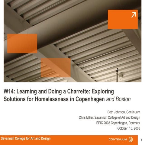 Epic 2008 Exploring Solutions for Homelessness