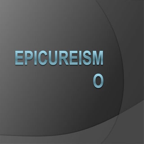 Epicureismo