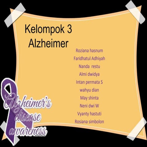 Epid 1  kelompok 3 -alzheimer