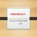 Epidemiology and biostatistics in dentistry