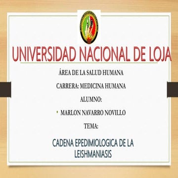 Epidemiologia Leishmanasis