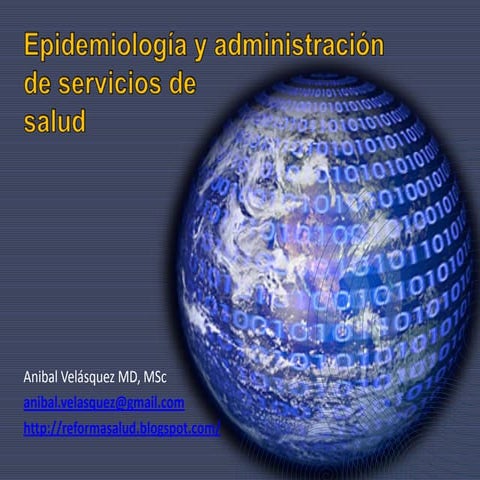Epidemiologia y administracion de salud