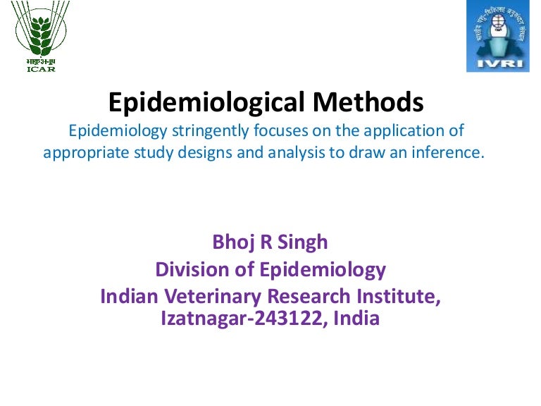 Epidemiological methods