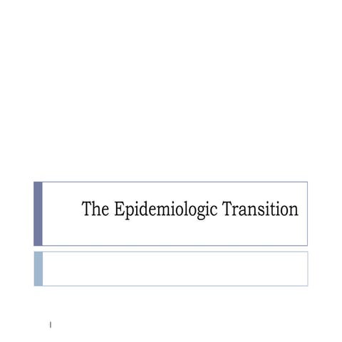 Epidemiological Transition