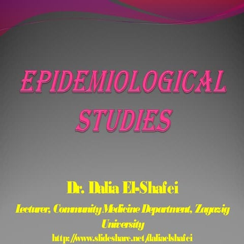 Epidemiological studies