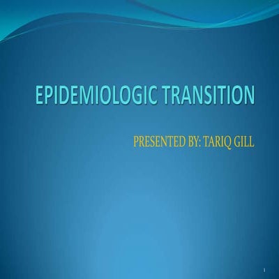 Epidemiologic Transition 