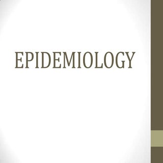 Epidemiology