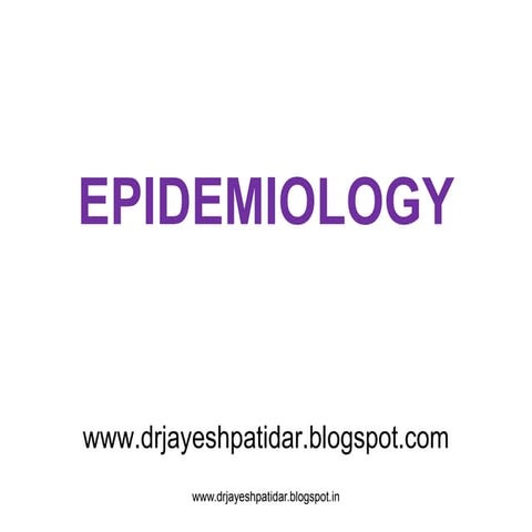 Epidemiology