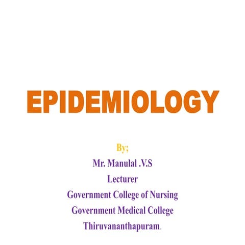 Epidemiology Concepts