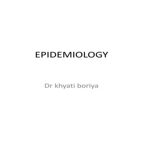 Epidemiology 
