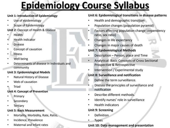 Introduction to epidemiology | PDF