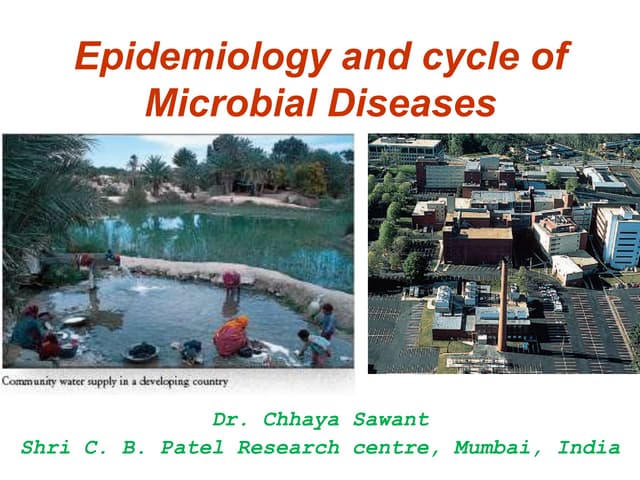 Epidemiology and cycle of microbial diseases