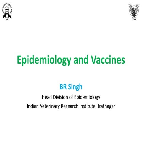 Epidemiology and vaccines