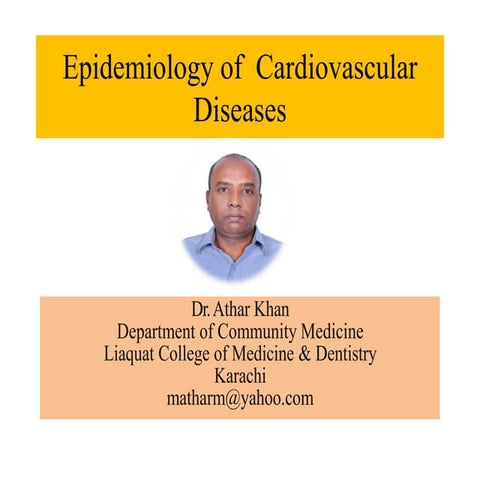 Epidemiology & Prevention of cardiovascular diseases | PDF