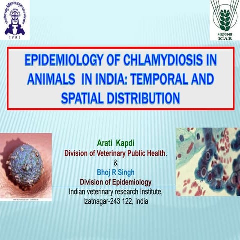 Epidemiology of chlamydiosis in animals  in India- Temporal and spatial distr...