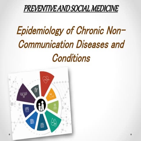 Epidemiology of Chronic Non- communicable diseases and Conditions