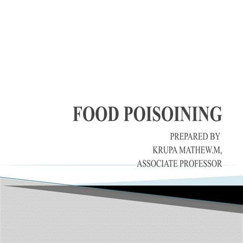 Epidemiology of FOOD POISONING.pptx.........................