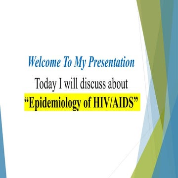 Epidemiology of HIV & AIDS.pptx presentation 2024