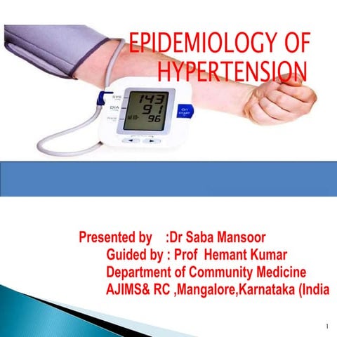 Epidemiology of hypertension
