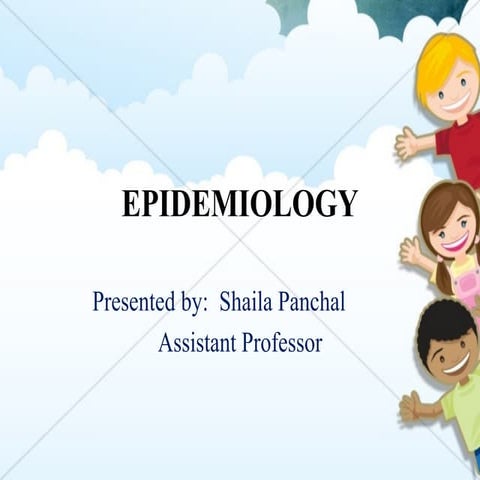 EPIDEMIOLOGY ppt for b.sc and gnm students