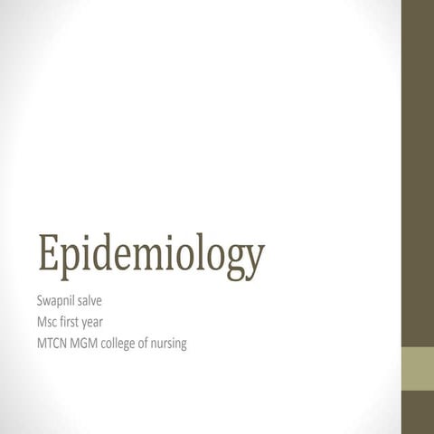 Epidemiology methods, approaches and tools of measurement 