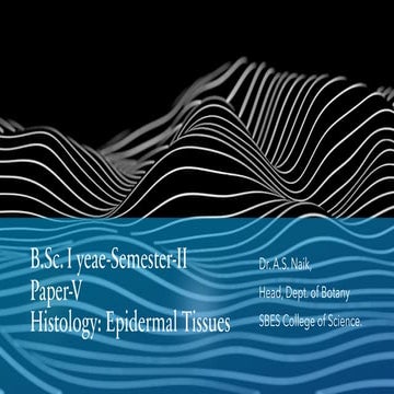 Histology: Epidermal tissues