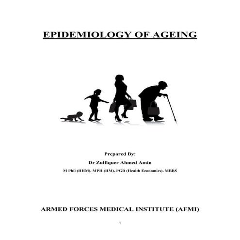 Epidemiology of Ageing By Dr Zulfiquer Ahmed Amin