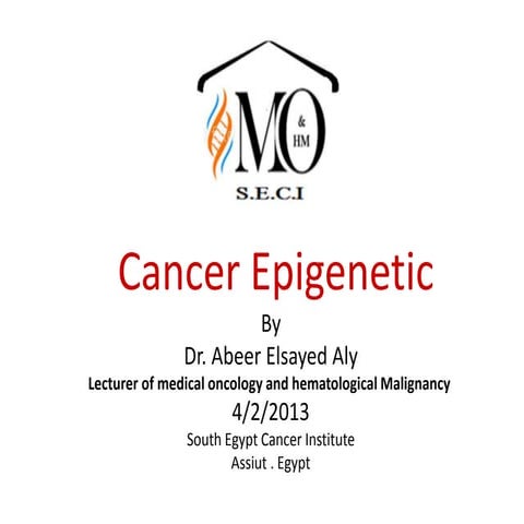 Epigenetic in Cancer