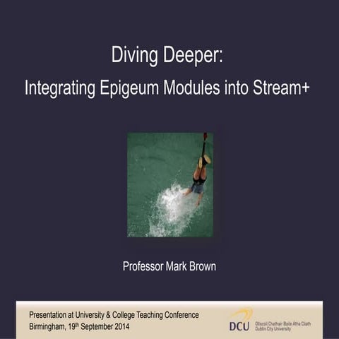 Diving Deeper: Integrating Epigeum Modules into Stream+