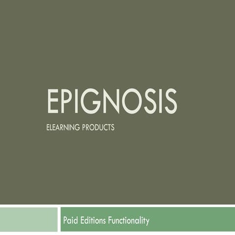 eFront Commercial Editions Overview