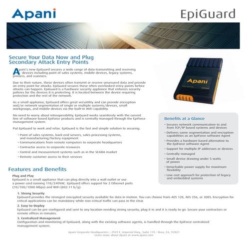 Epiguard datasheet