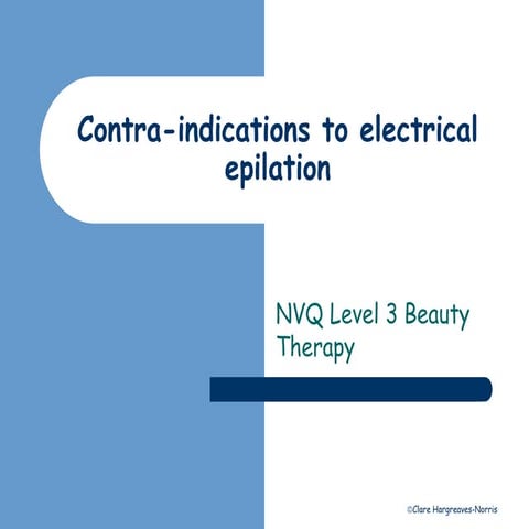 Epilation contra indications
