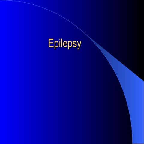 EPILEPSY is a disorder in which nerve cell activity in the brain is disturbed...