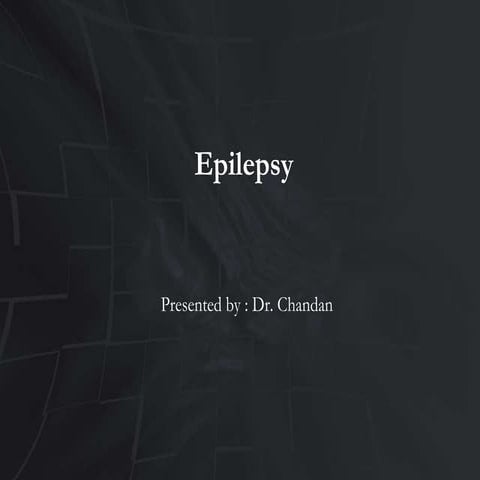 Epilepsy Case Study | PPTX