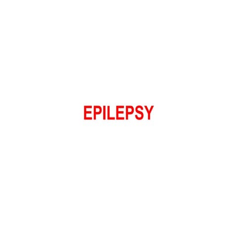 Epilepsy power point presentation.read it