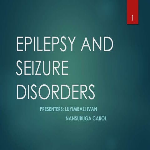 Epilepsy and seizure disorders