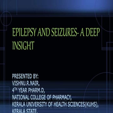 Epilepsy Case Study | PPTX