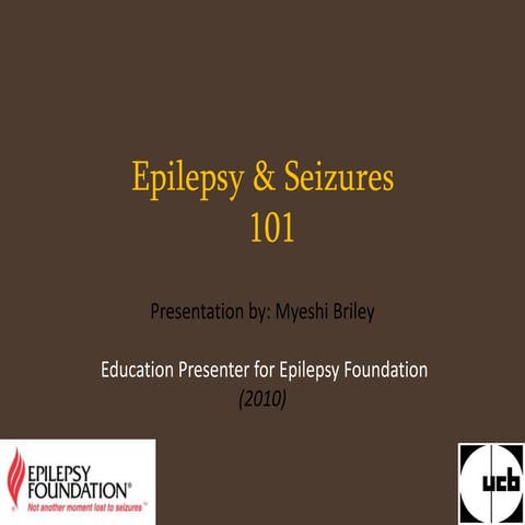 Epilepsy presentation
