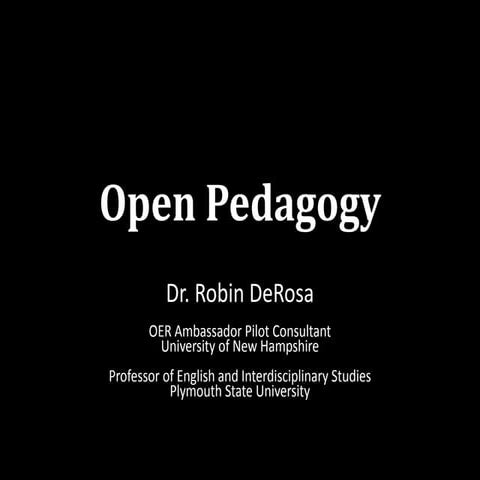 "Open Pedagogy" for eLearning Pioneers